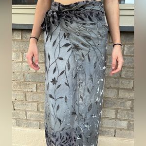 Sheer Elizabeth NGO Santa Cruz wrap around skirt